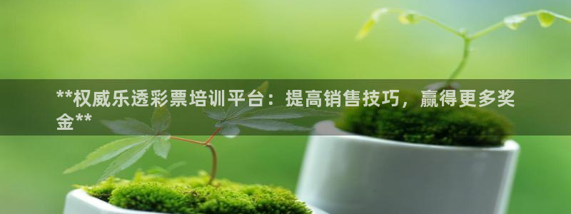 尊龙凯时登陆入口：**权威乐透彩票培训平台：提高销售