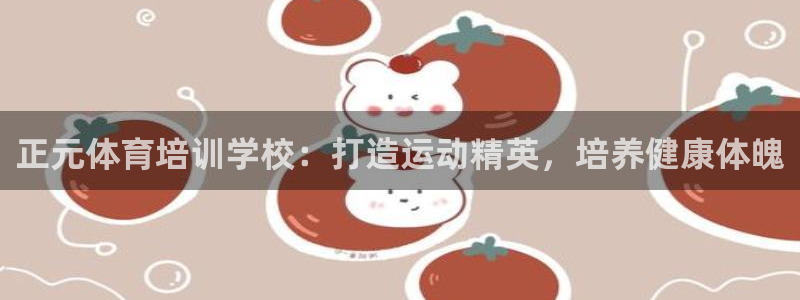 尊龙Ag：正元体育培训学校：打造运动精英，培养健康体