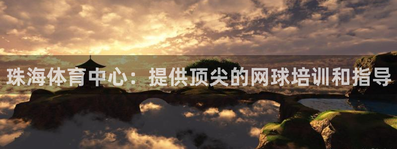 尊龙人生就是博现金：珠海体育中心：提供顶尖的网球培训