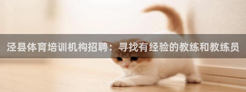 尊龙官网免费下载安卓：泾县体育培训机构招聘：寻找有经
