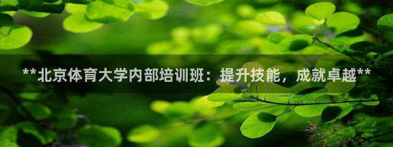 尊龙d88会员：**北京体育大学内部培训班：提升技能