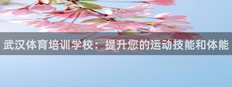 凯时国际娱乐官方网址：武汉体育培训学校：提升您的运动