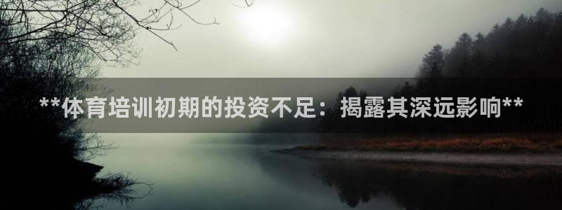 尊龙凯时捕鱼游戏能玩吗：**体育培训初期的投资不足：揭露其深